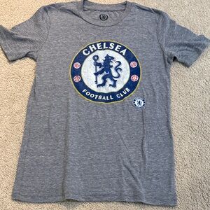 Boys Chelsea Football Club Gray T-Shirt size S Dark
